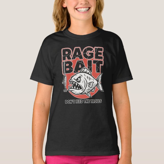 Camiseta Rage Bait, Don’t Feed The Trolls (Anverso)
