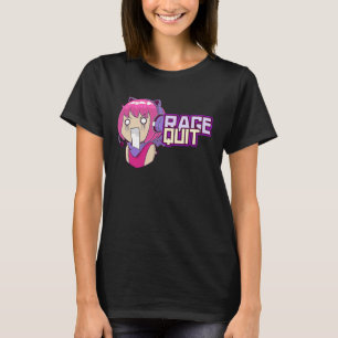Camiseta Rage, Chica divertida de juego de cute, sale de Ke