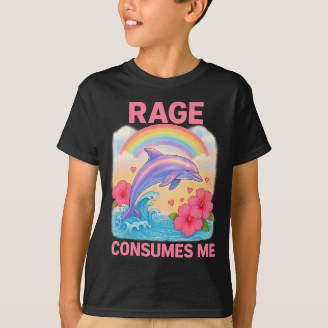 Camiseta Rage Consumes Me Dolphin  (Anverso)