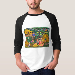Camiseta Raglán básico 3/4
