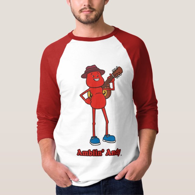 Camiseta Raglán básico de la manga de Andy 3/4 (Anverso)