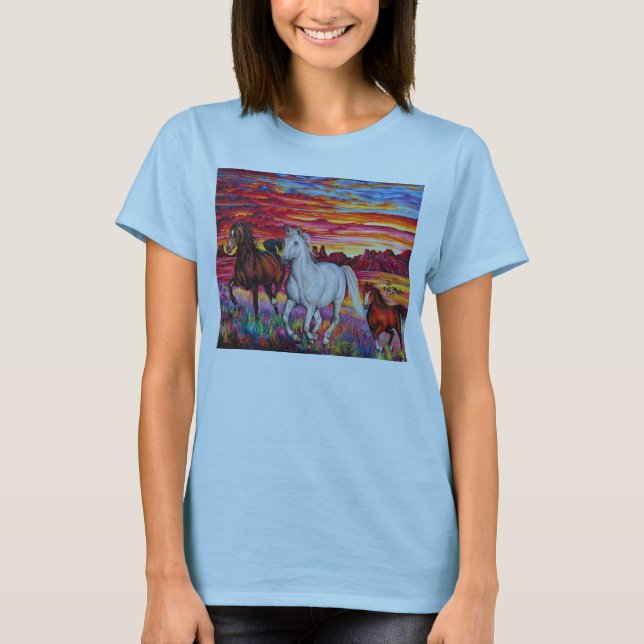 Camiseta raglán de manga 3/4 de American Apparel p (Anverso)