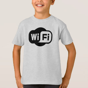 Camiseta Raglan de manga corta WiFi para niños