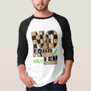 Camiseta Raglan de Peón de Ajedrez   Regalo de Tex