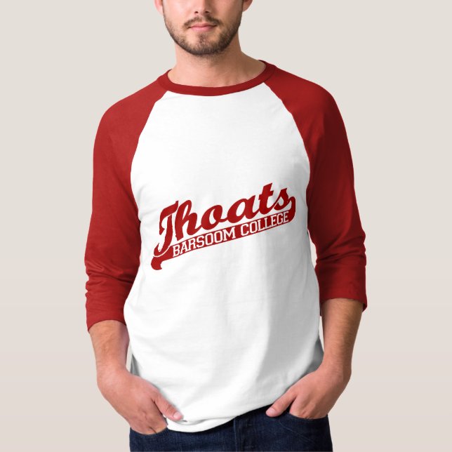 Camiseta Raglán de Thoats Carretero de la universidad de (Anverso)
