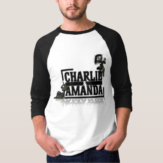 Camiseta Raglán del logotipo de Charlie y de Amanda