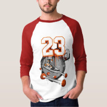Camiseta Raglan Deportiva Zapatilla de Baloncesto