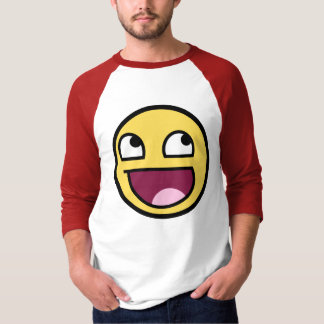 Camiseta Raglán impresionante de la manga de la cara 3/4