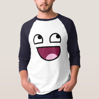 Camiseta Raglán impresionante de la manga de la cara 3/4