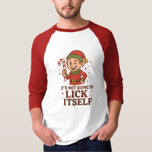 Camiseta Raglan "No se va a lamer a sí misma"