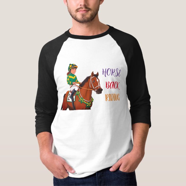 Camiseta Raglan para hombres (Anverso)