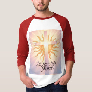 Camiseta Raglan para hombres Tee gráfico de moda