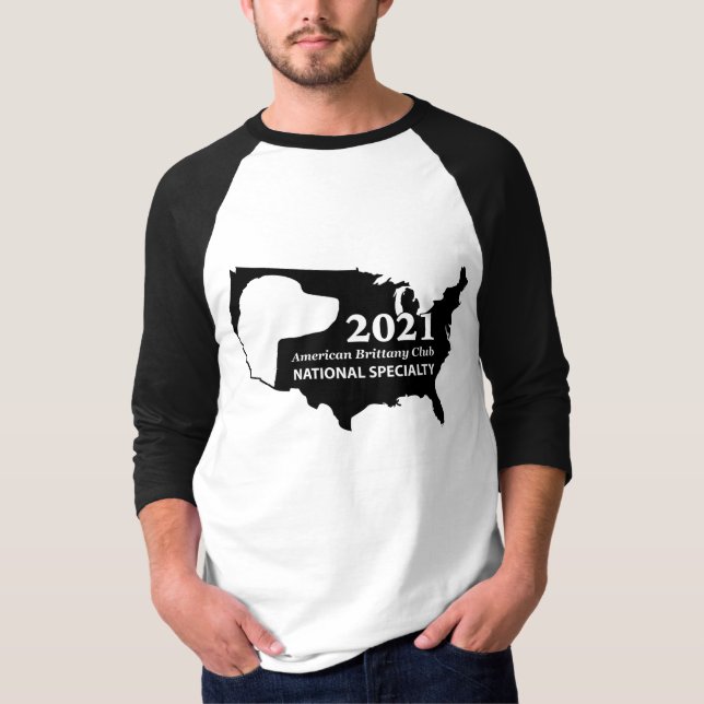 Camiseta Raglan Sleeve de los hombres de ABC 2021 (Anverso)