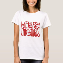 Camiseta Raglan Sweatshirt rojo Feliz Navidad