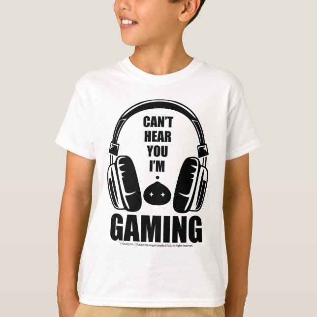 Camiseta Ragnarok Poring Gamer Meme Tee – Can’t Hear You I’ (Anverso)
