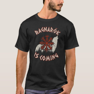 Camiseta Ragnarok Viene Wolf Vegvisir Viking Vikings