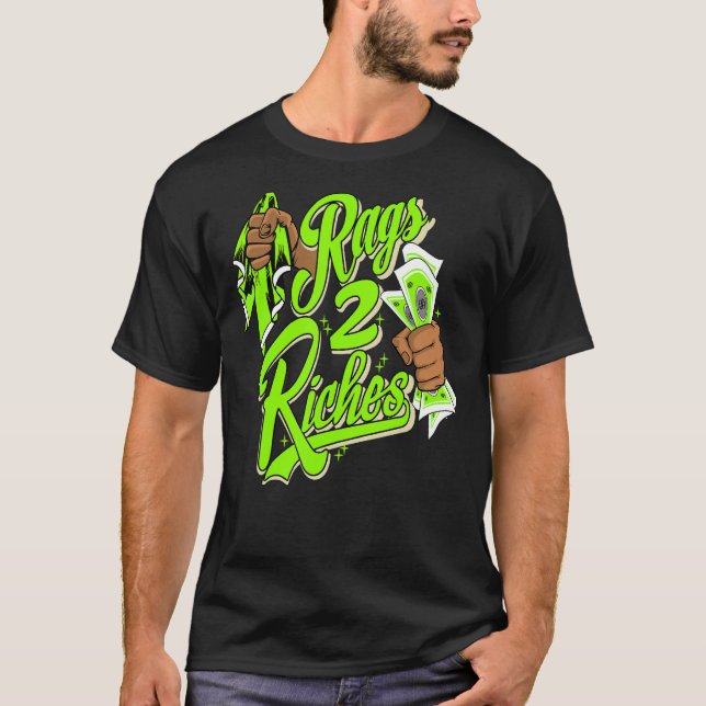 Camiseta Rags 2 Riches Electric Green 6s Matanza (Anverso)