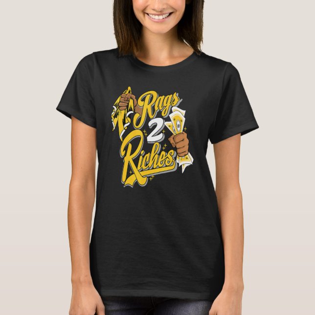 Camiseta Rags 2 Riches Lightning 4s coincidente (Anverso)
