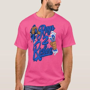 Camiseta Rags 2 Riches Racer Blue 5s Coincidencia