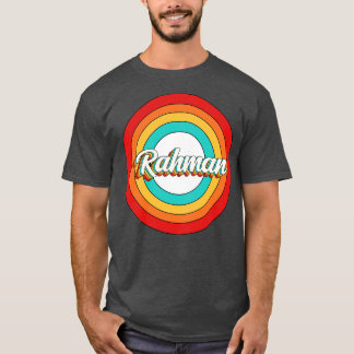 Camiseta Rahman Name Shirt Vintage Rahman Circle