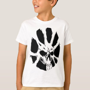 Camiseta Raíces abstractas del cráneo: Arte oscuro