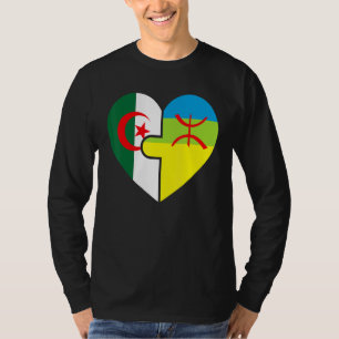 Camiseta Raíces amazigh argelinas a juego con la bandera Or