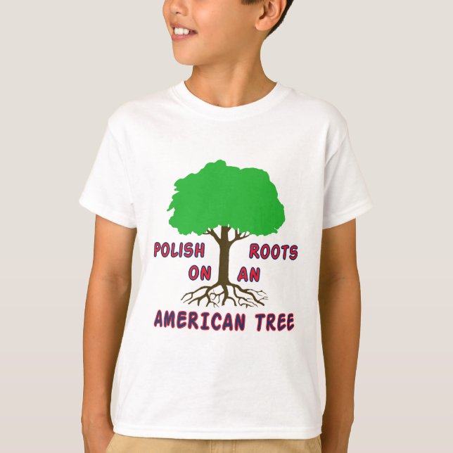Camiseta Raíces americanas polacas (Anverso)