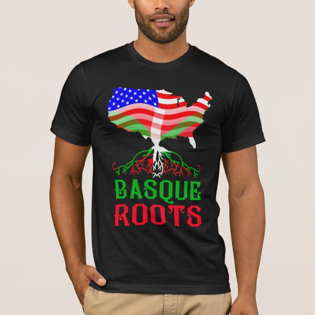 Camiseta Raíces americanas vascas (Anverso)