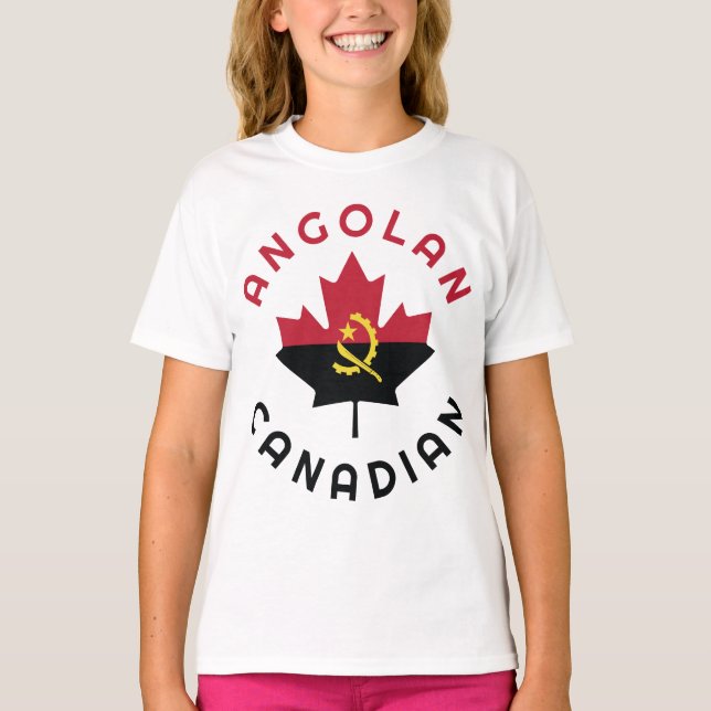 Camiseta Raíces angoleñas canadienses (Anverso)