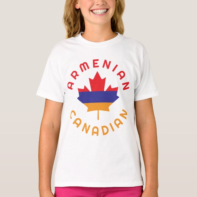 Camiseta Raíces armenias canadienses (Anverso)