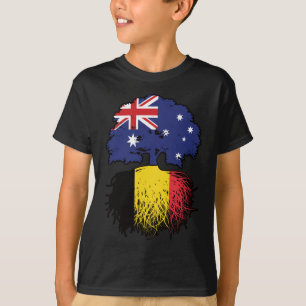 Camiseta Raíces belgas australianas de árbol de Australia