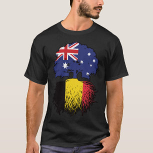 Camiseta Raíces belgas australianas de árbol de Australia
