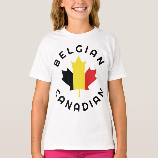 Camiseta Raíces belgas canadienses (Anverso)