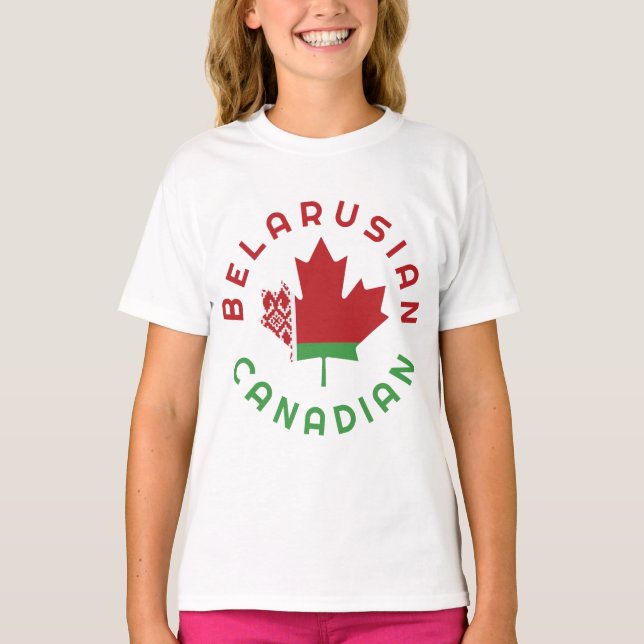 Camiseta Raíces bielorrusas canadienses (Anverso)