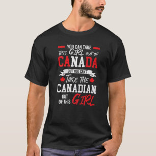 Camiseta Raíces canadienses chicas orgullosas del canadá