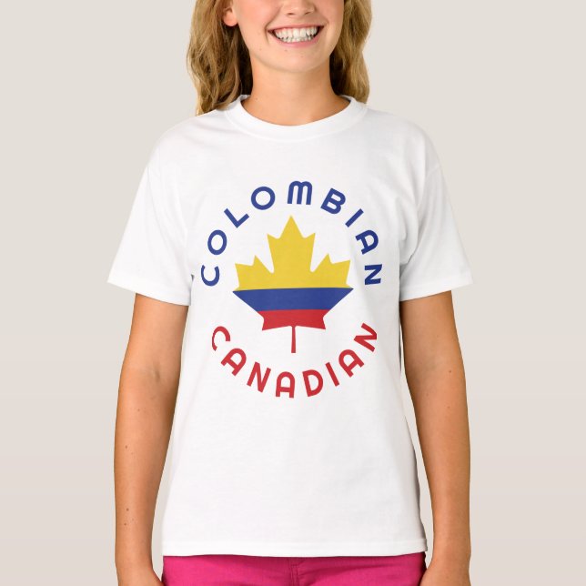 Camiseta Raíces canadienses colombianas (Anverso)