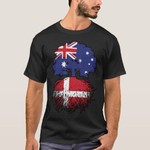 Camiseta Raíces de árboles australianos daneses en Dinamarc