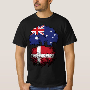Camiseta Raíces de árboles australianos daneses en Dinamarc