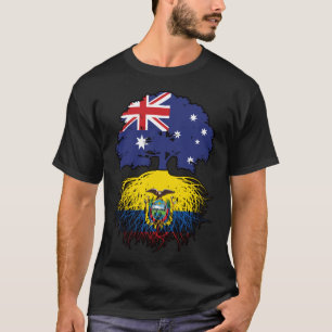 Camiseta Raíces de árboles australianos ecuatorianos en Aus