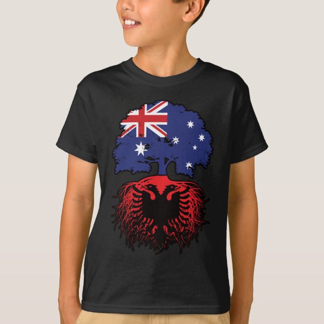 Camiseta Raíces de árboles de Australia de Albania (Anverso)