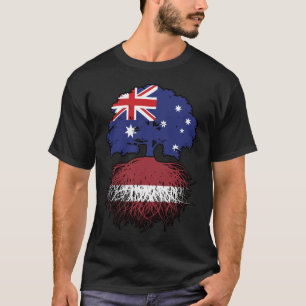 Camiseta Raíces de árboles de Australia letón