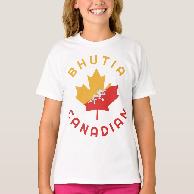 Camiseta Raíces de Bhutia Canadiense (Anverso)