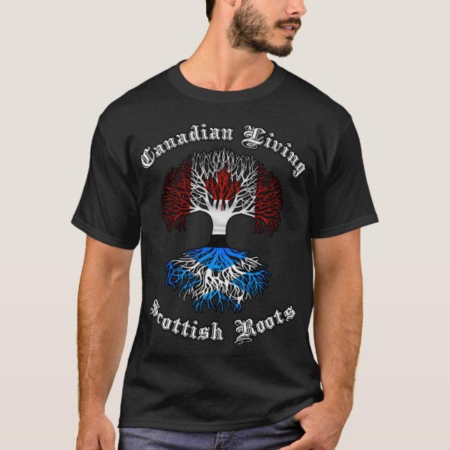 Camiseta Raíces de Escocia en el Canadá (Anverso)