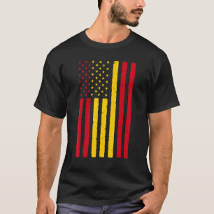 Camiseta Raíces de España Bandera de Estados Unidos Herenci