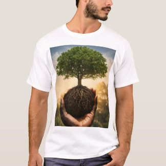 Camiseta Raíces de Fuerza y Armonía Cúbica.