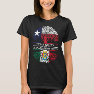 Camiseta Raíces de Guanajuato cultivadas en Texas con Guana