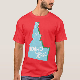 Camiseta Raíces de Idaho Aqua Verde
