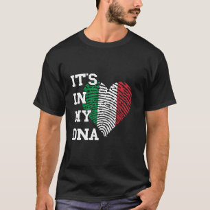 Camiseta Raíces de Italia Está En Mi ADN Corazón Orgullo It