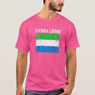 Camiseta Raíces de Krio, bandera de Sierra Leona retro vint