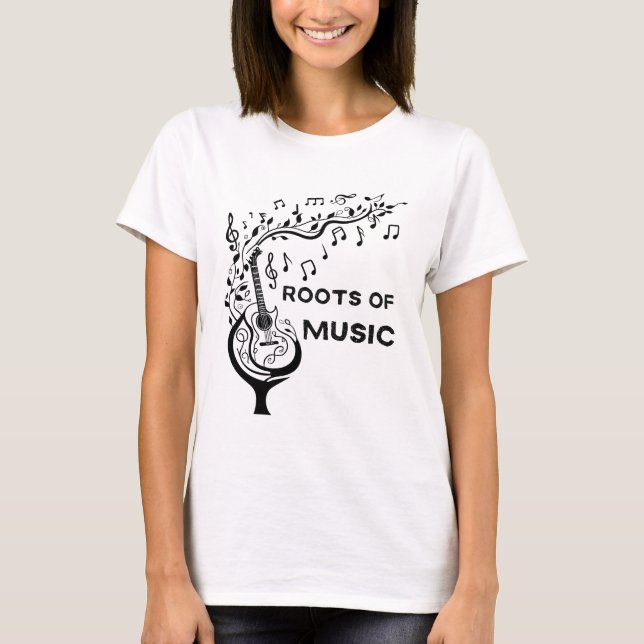 Camiseta Raíces de la música - Guitarra (Anverso)
